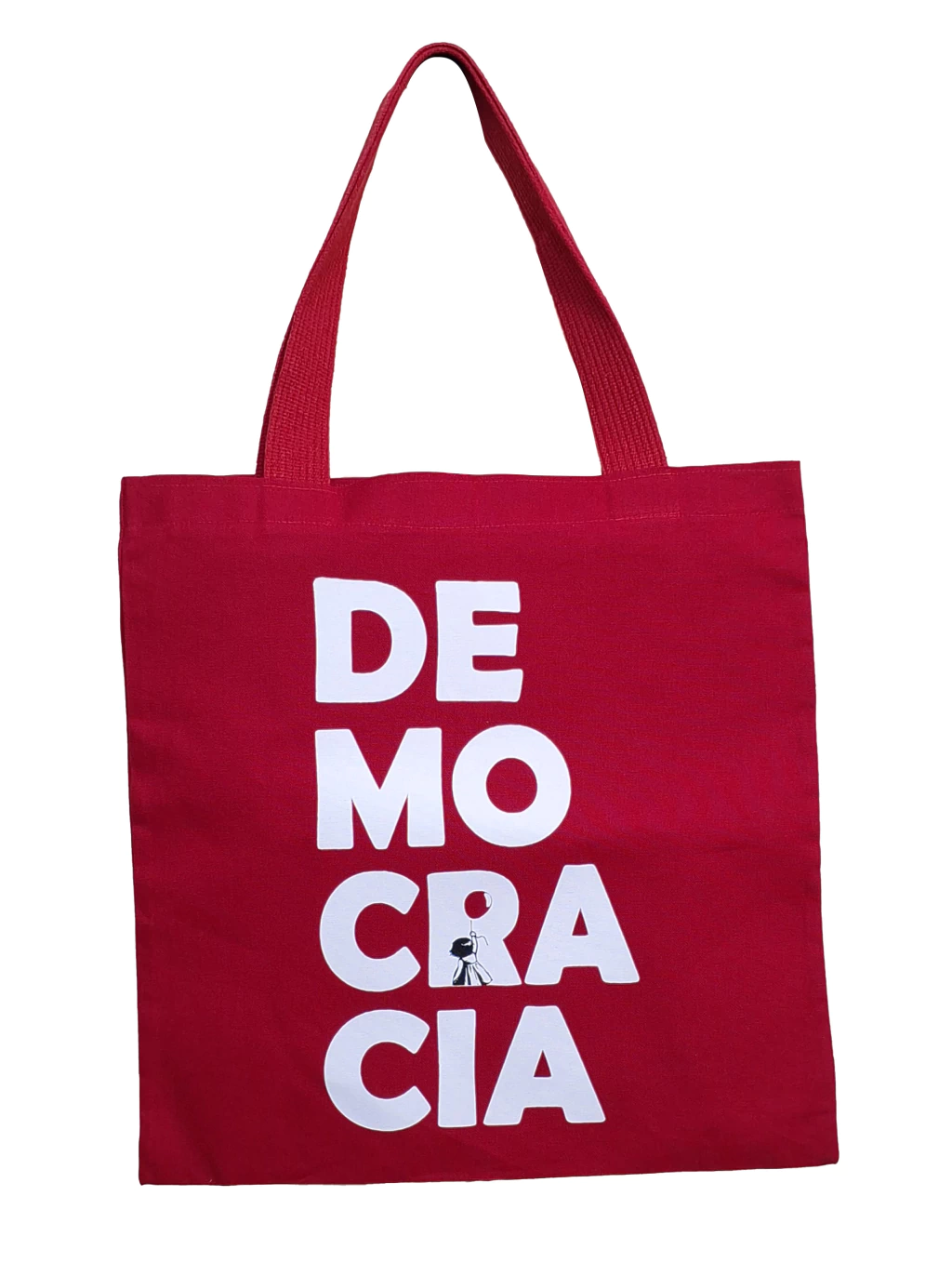 Ecobag Vermelha “Democracia”: A Luta em Cada Letra
