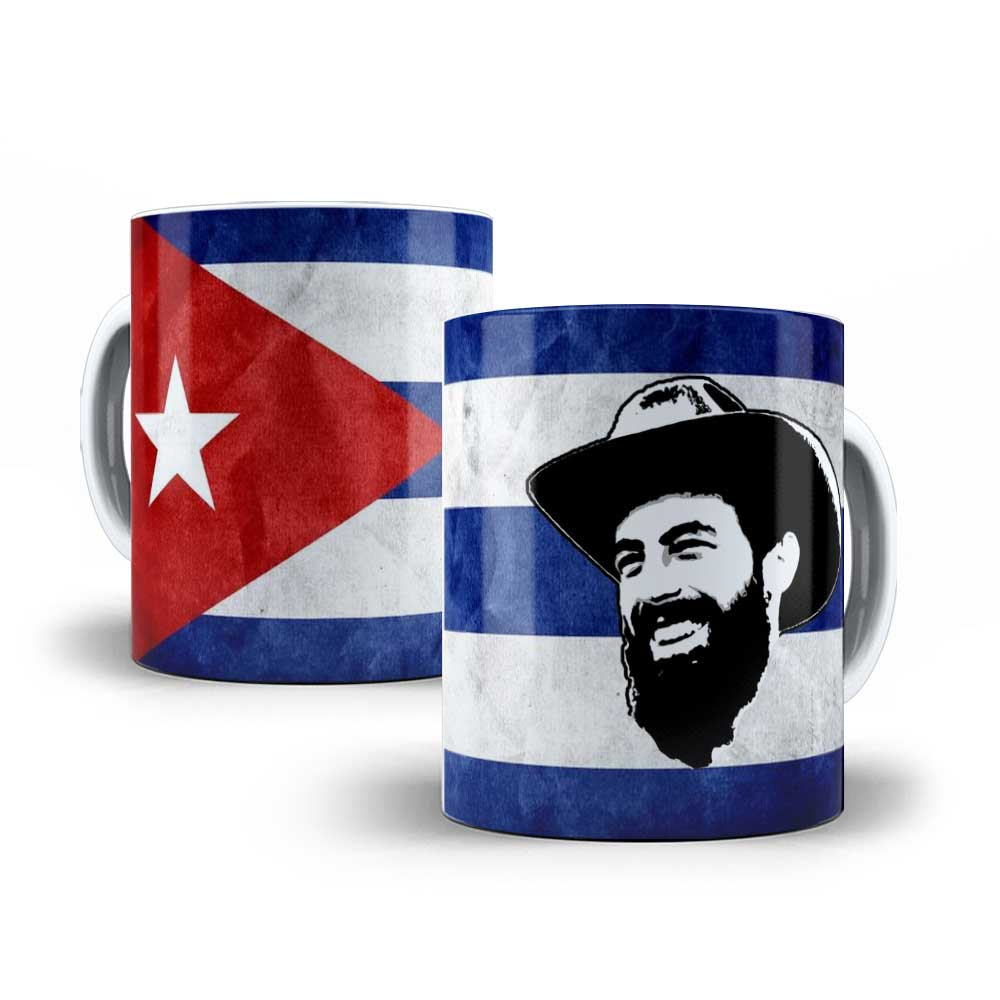 Caneca Bandeira Cuba Camilo Cienfuegos