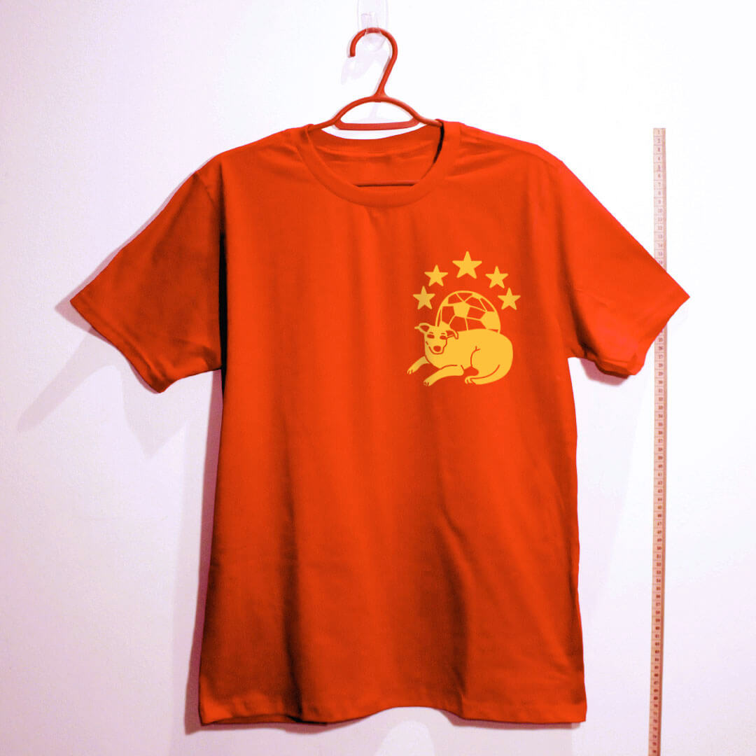 Camiseta de algodão Seleção brasileira Caramelo