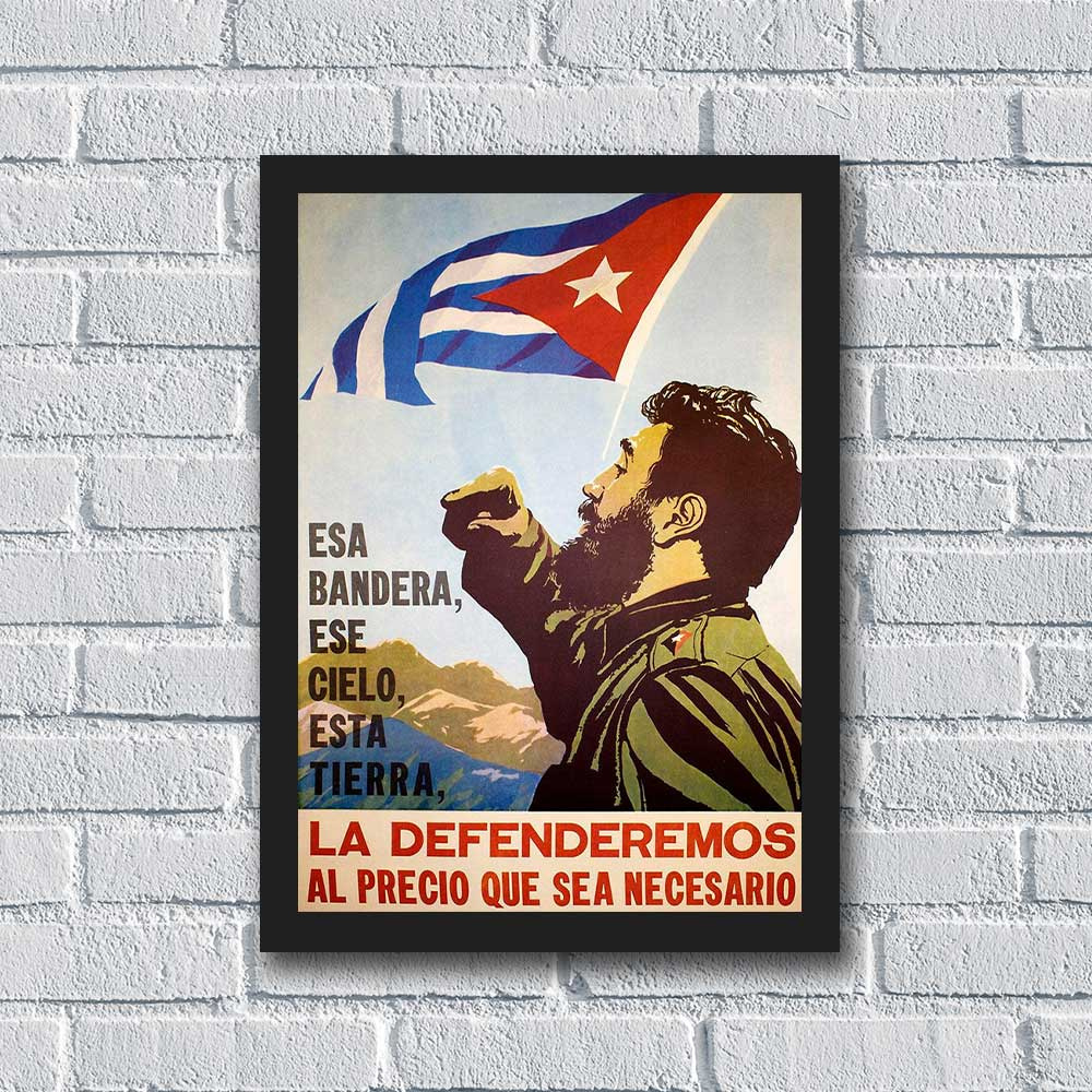 Quadro Cuba Fidel Castro Modelo 2