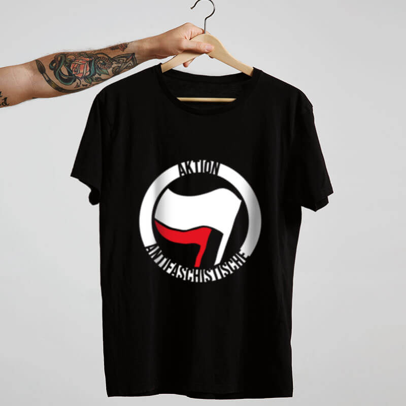 Camiseta Oversized Aktion Antifaschistische