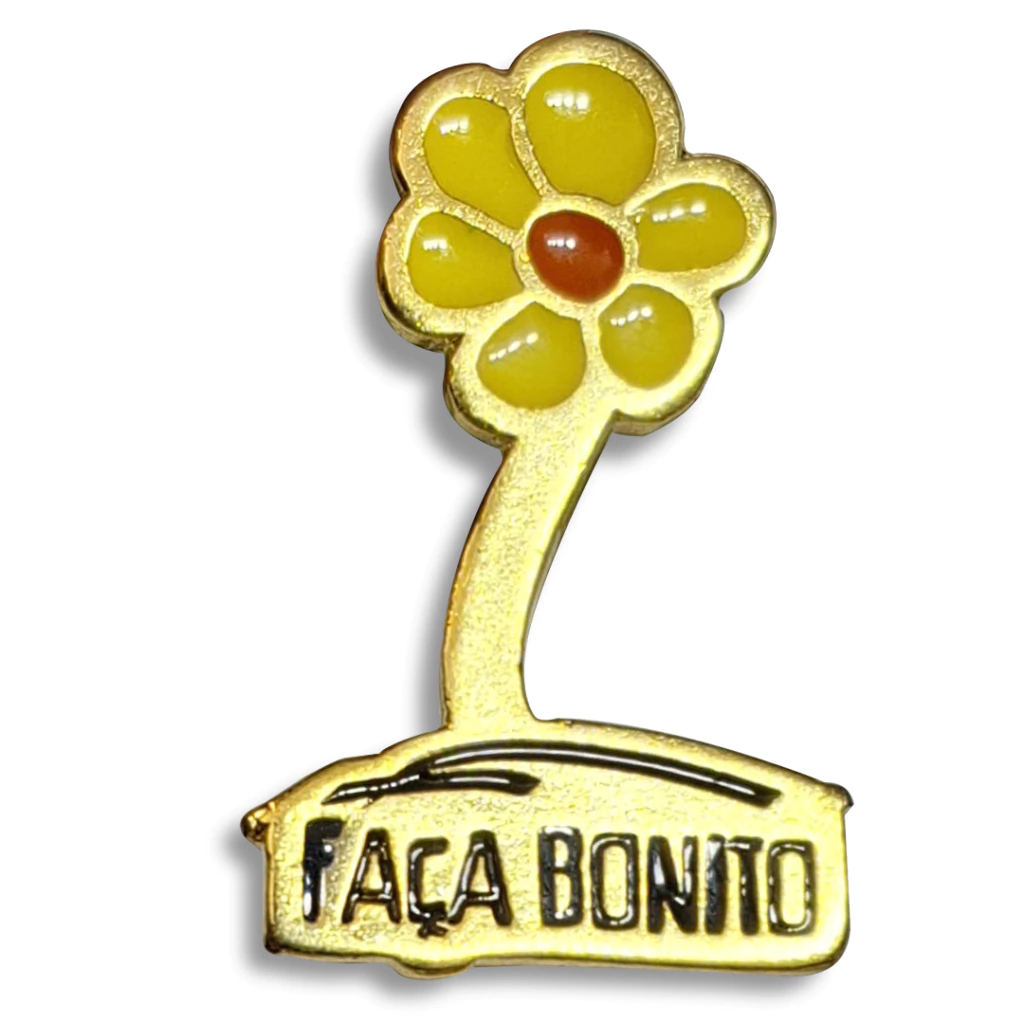 Pin metal Flor “Faça Bonito”