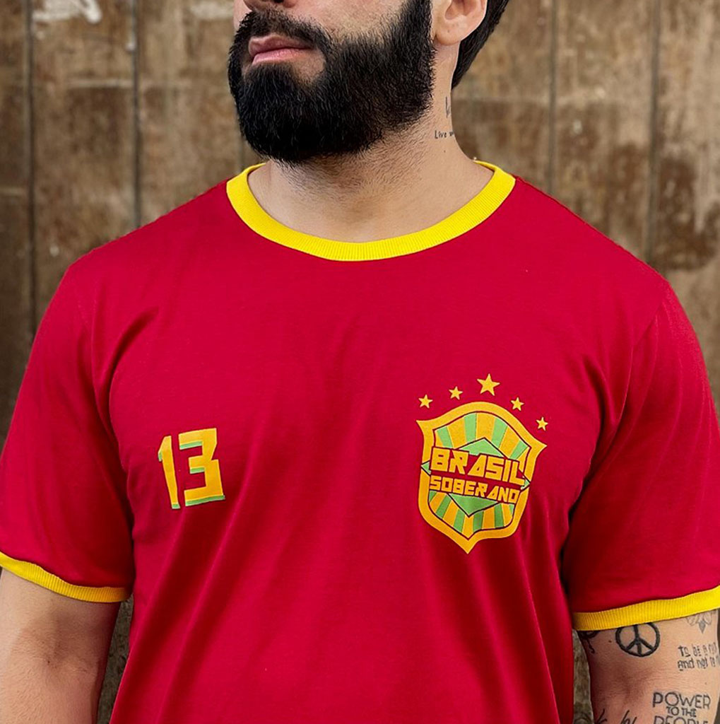 Camiseta Lula Seleção Brasileira Vermelha