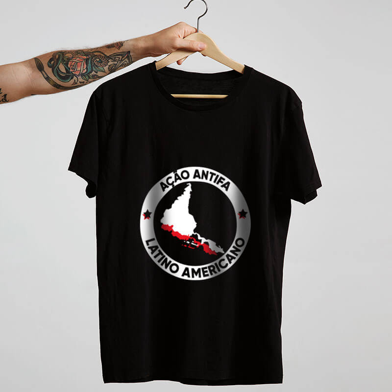 Camiseta Dry Fit Antifa Latinoamericano