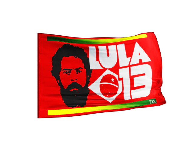 Bandeirão Lula 13 1,45x80 Cm