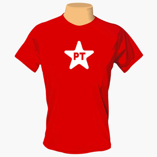 Camiseta Vermelha PT: Logo 2025