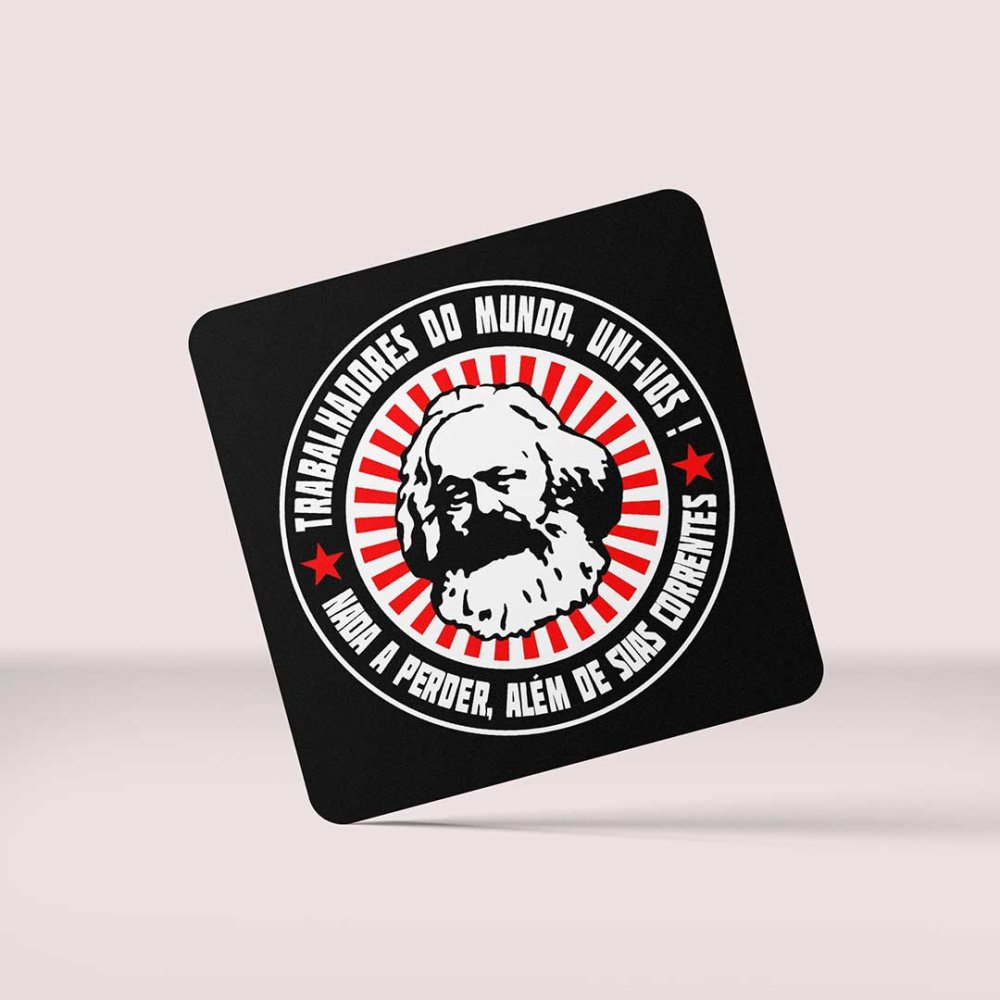 Porta Copos: Karl Marx Manifesto