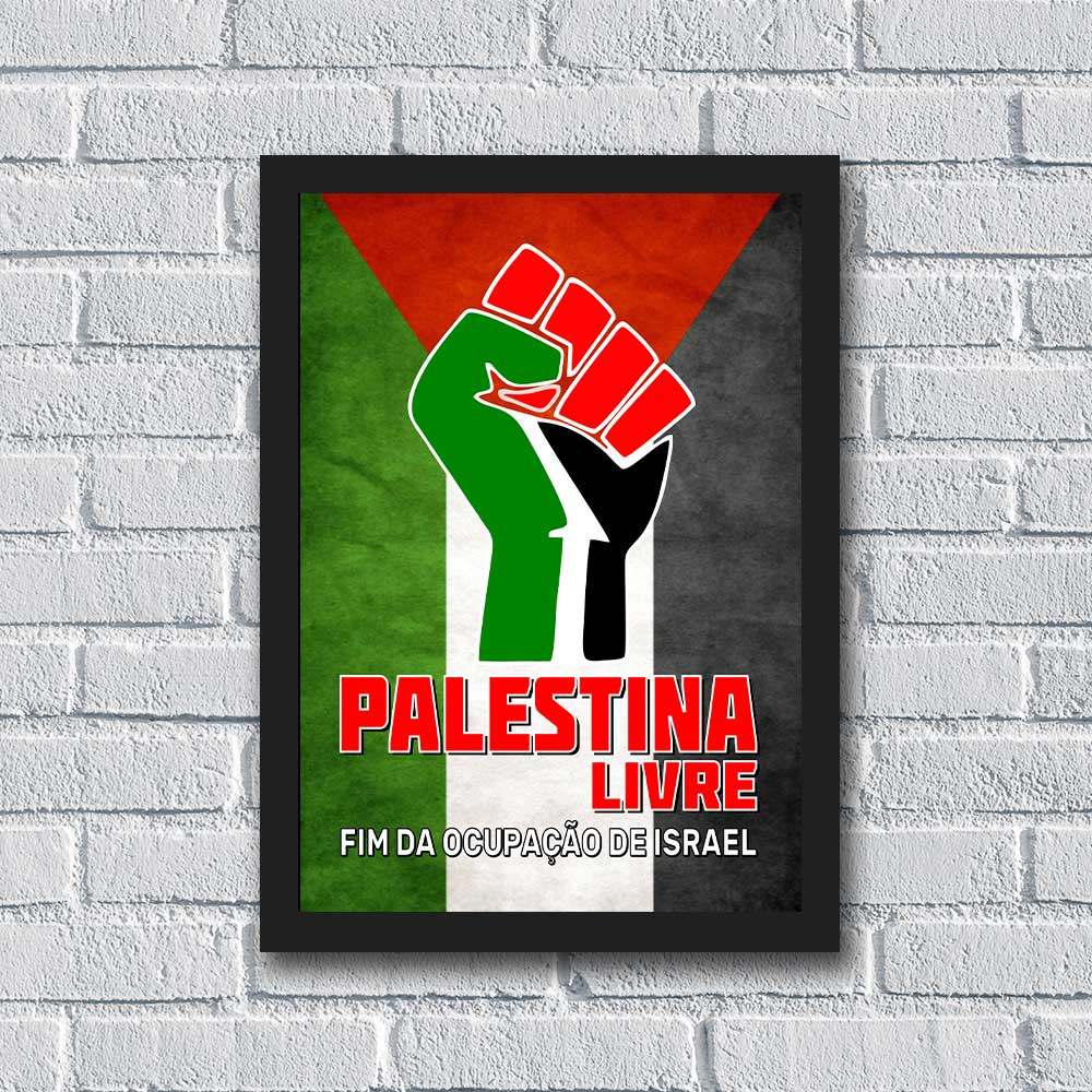 Quadro Palestina Livre de Israel Modelo 01