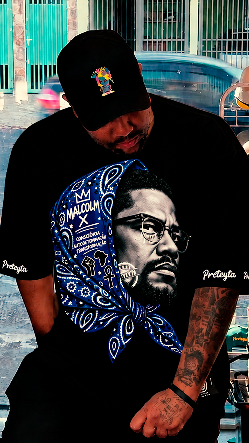 Camiseta Oversized Malcolm X