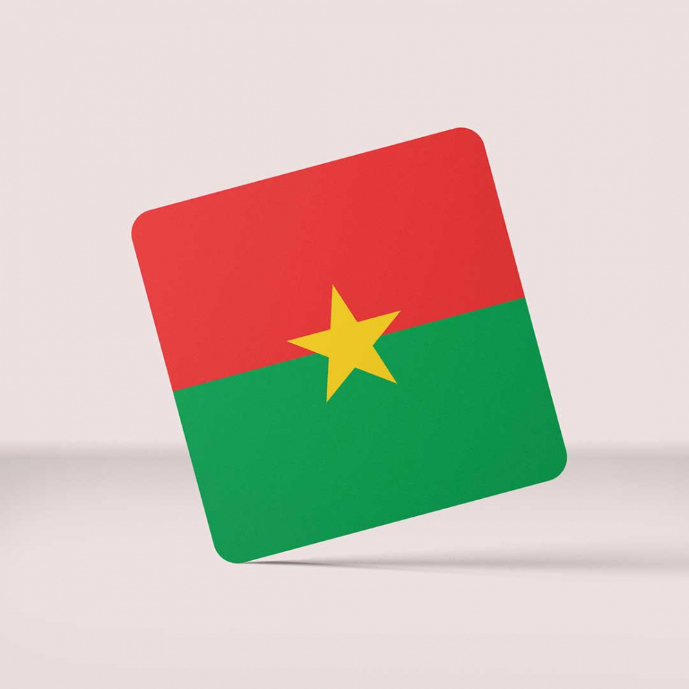 Kit 6x Porta Copos: Burkina Faso