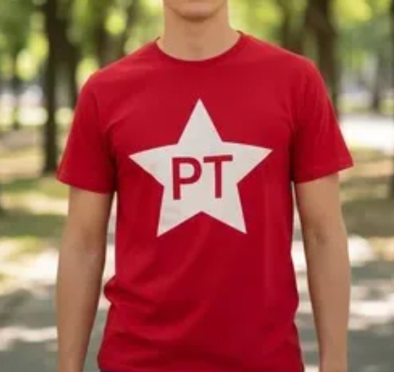 Camisa PT Clássica Partido dos Trabalhadores