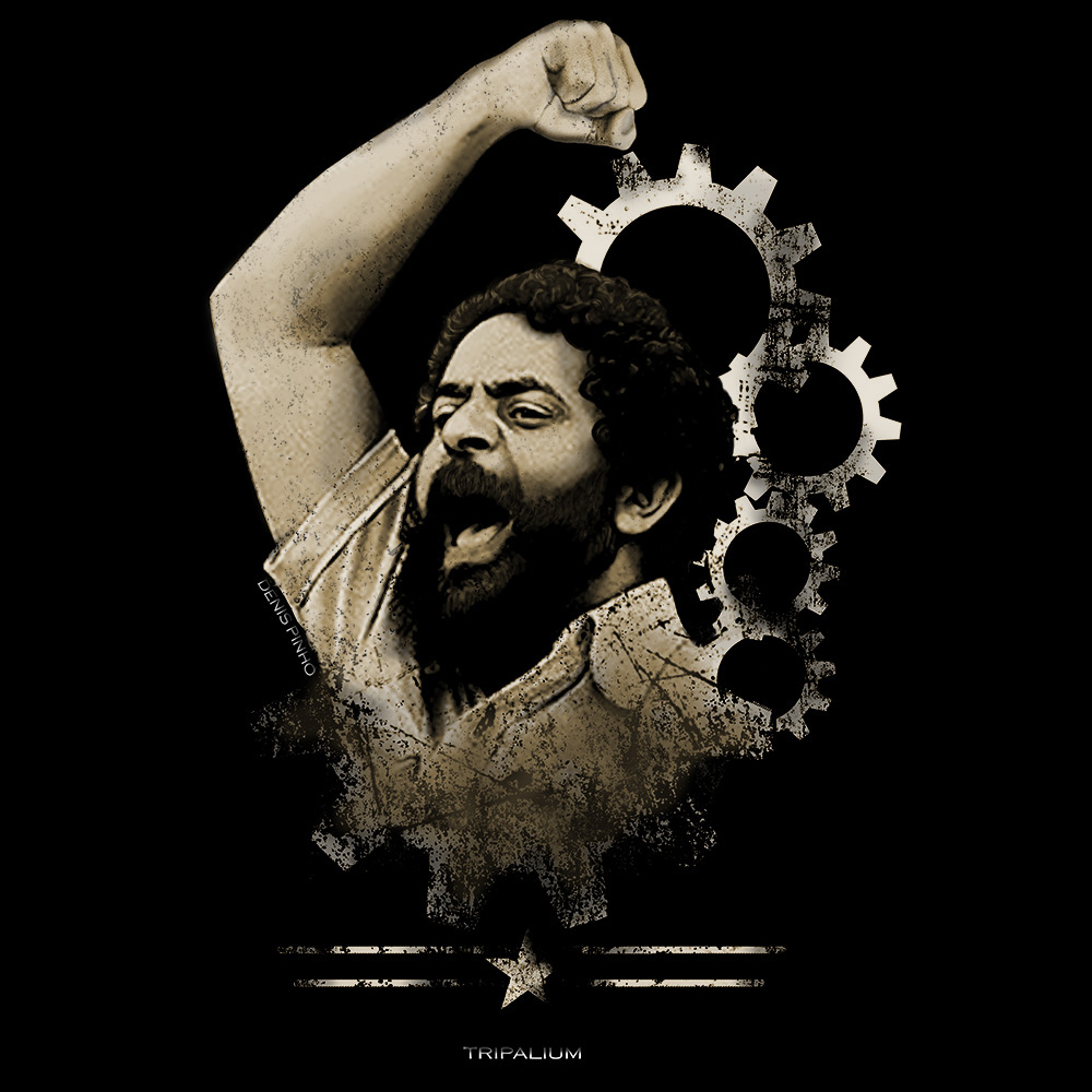 Camiseta Lula Operário Engrenagem