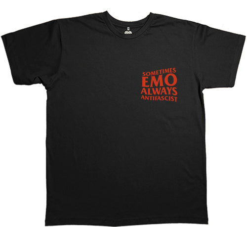 Bloco Emo (Camiseta): Sometimes Emo Always Antifascist