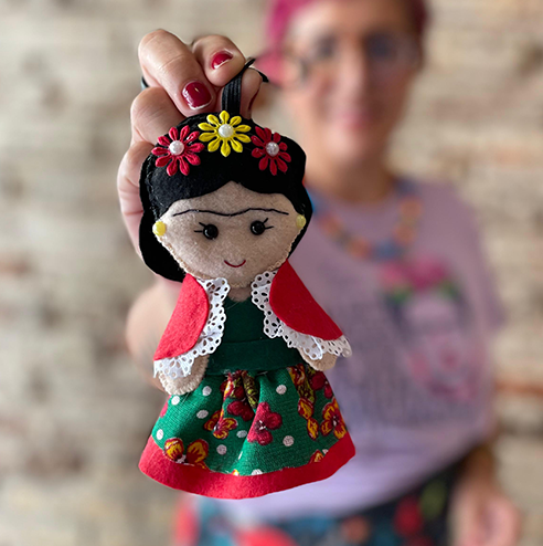 Chaveiro Frida Kahlo