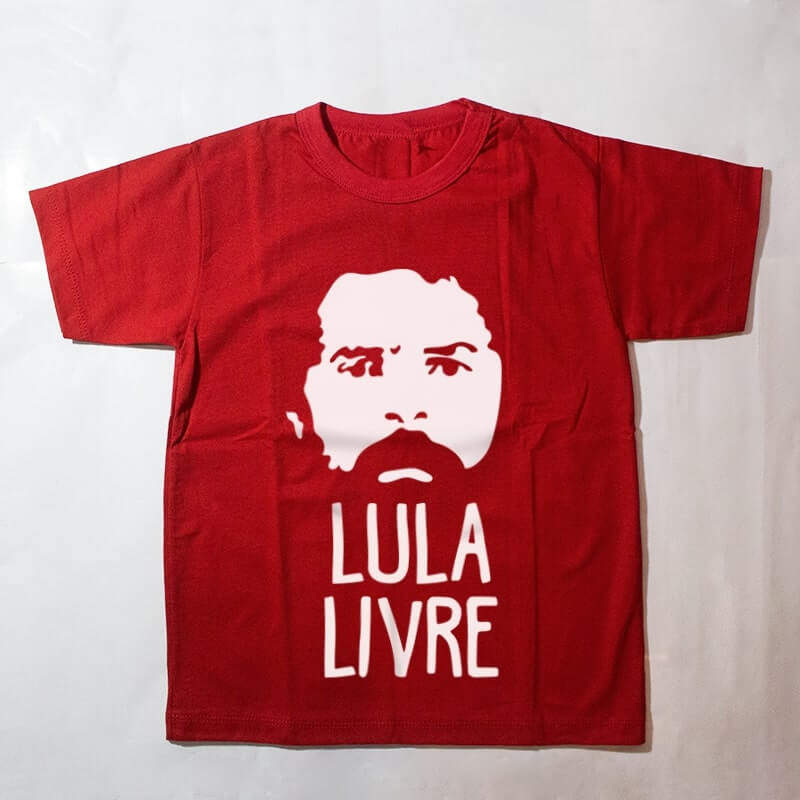 Camiseta infantil Lula livre