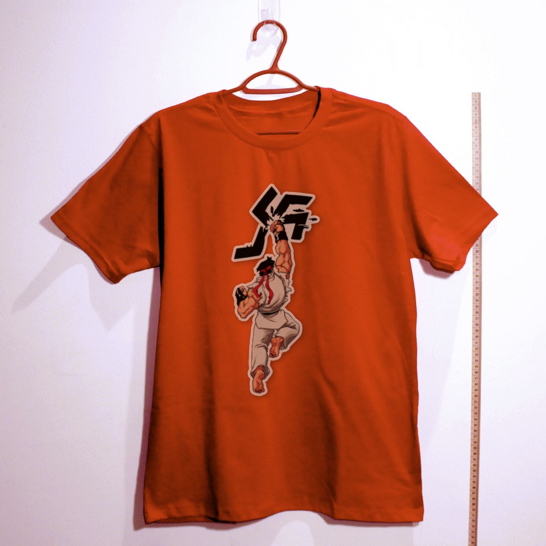 Camiseta de algodão Shoryuken no fascismo
