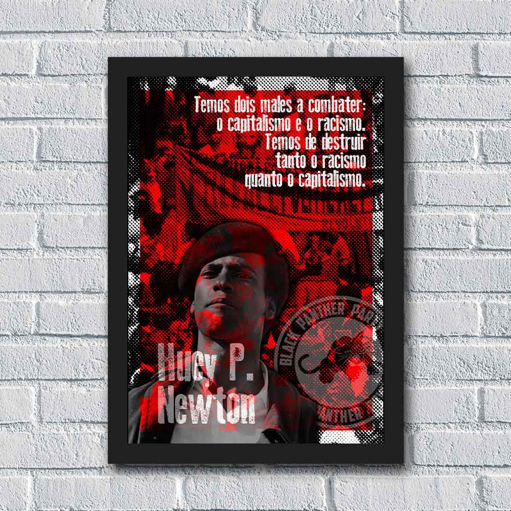 Quadro Panteras Negras: Huey P. Newton