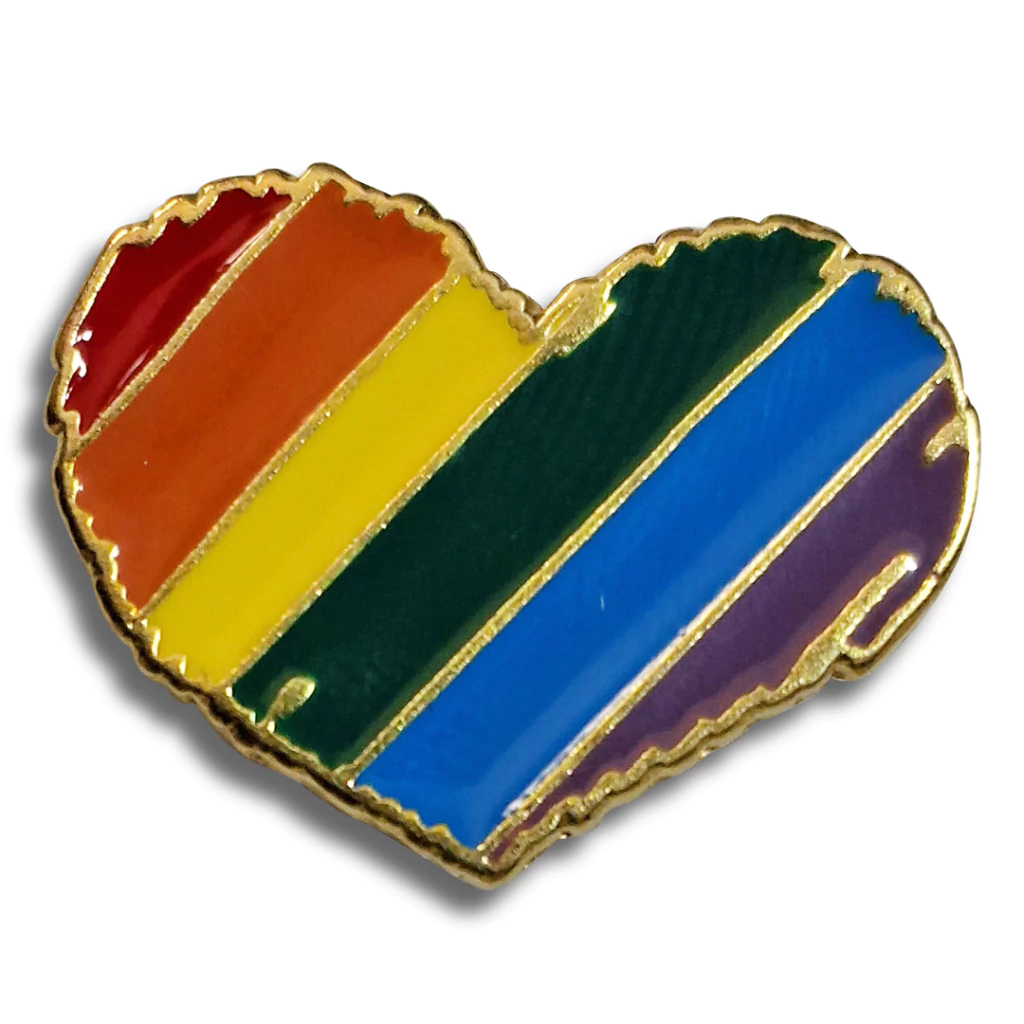 Pin Coração LGBTQIA+: Amor é Resistência