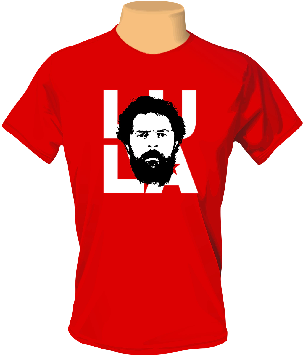 Camiseta Lula Retro: Estampa "Lula" com Rosto Jovem