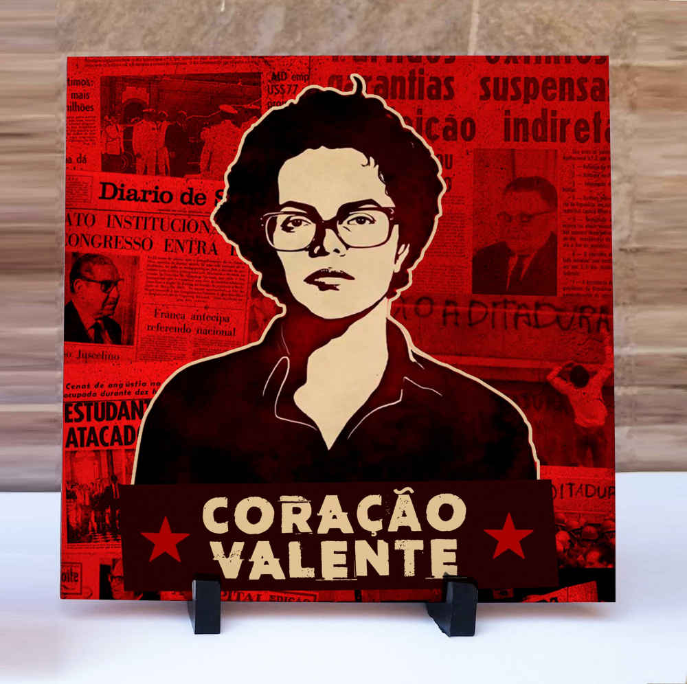 Azulejo Dilma Coração Valente