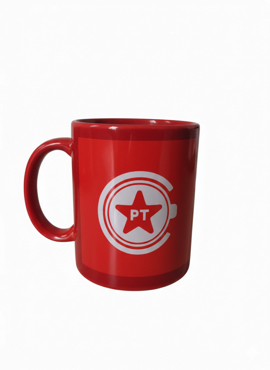 Caneca Café com PT: vermelha