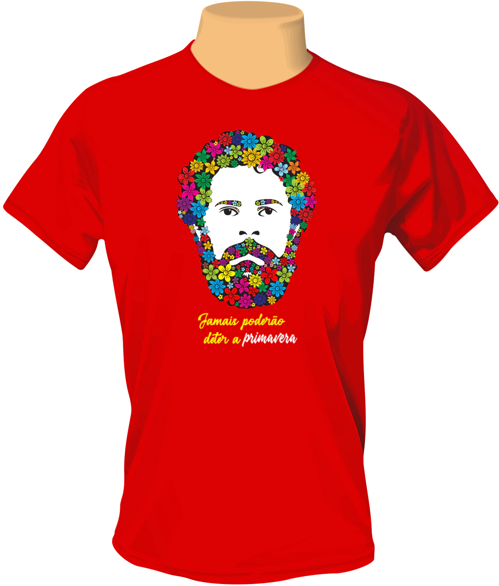 Camiseta Lula Primavera: Colorida e Poética