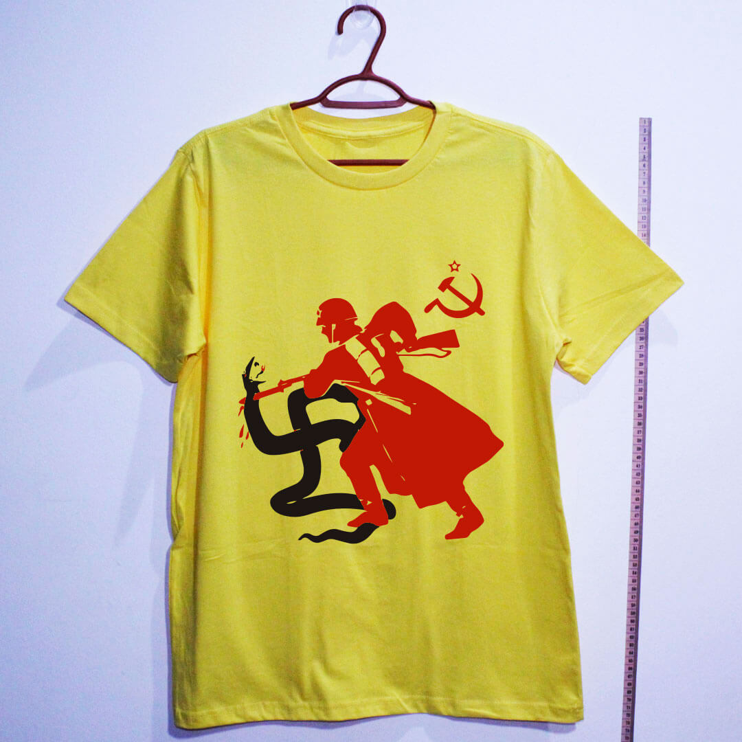 Camiseta de algodão Elimine a escória fascista