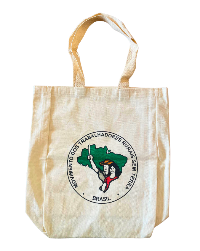 Ecobag Bege Tecido Algodão Cru MST