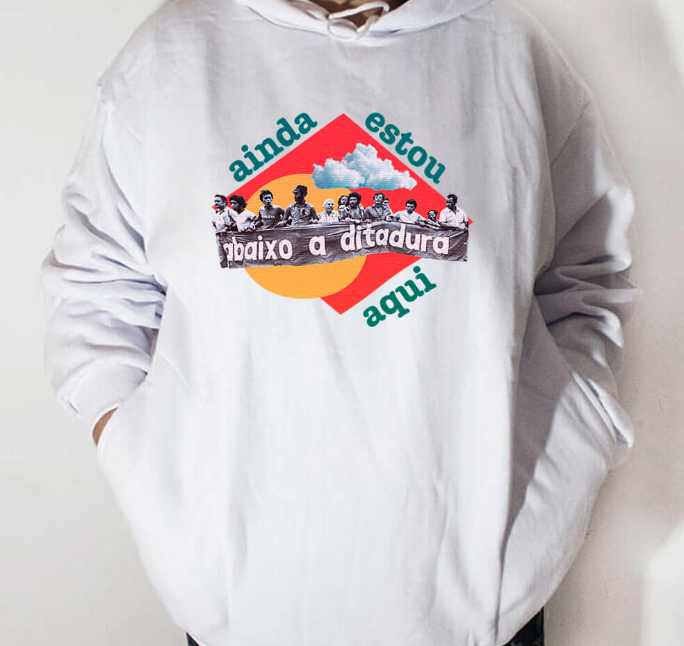 Moletom com capuz Ainda estou aqui