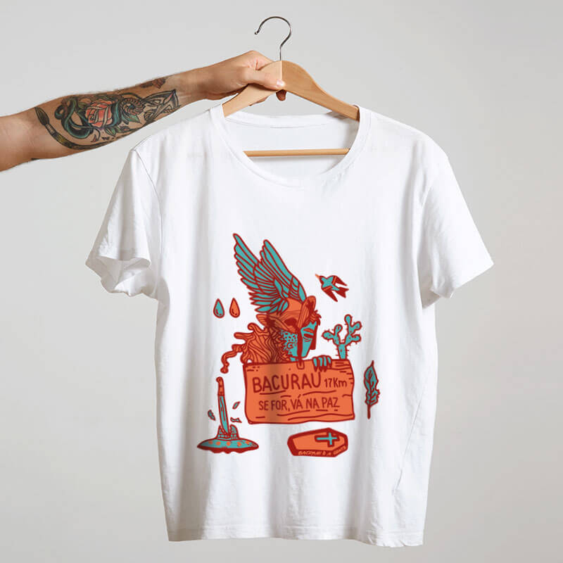 Camiseta de algodão Bacurau o filme