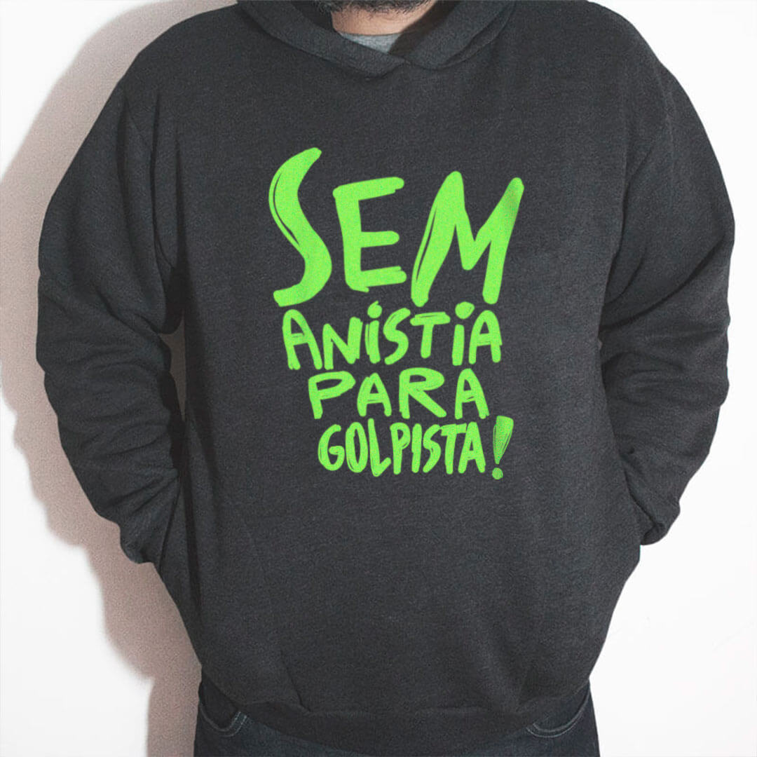 Moletom com capuz Sem anistia