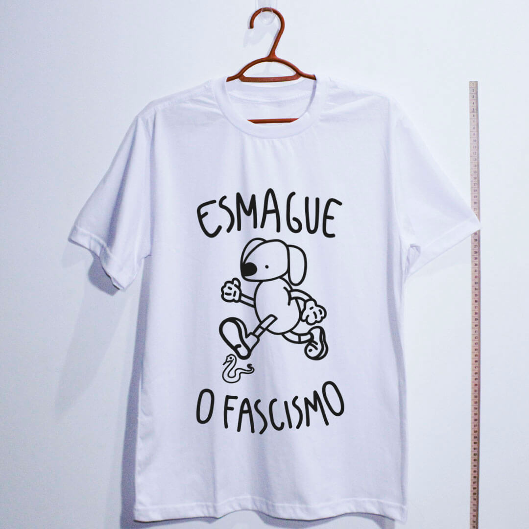 Camiseta infantil Esmague o fascismo