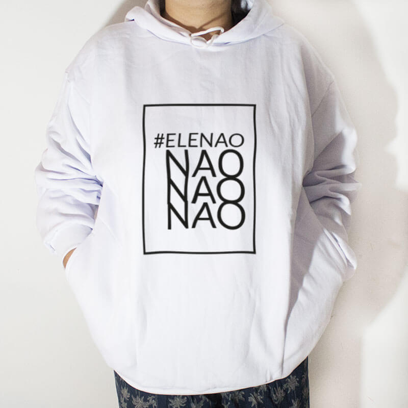Moletom com capuz #Elenão