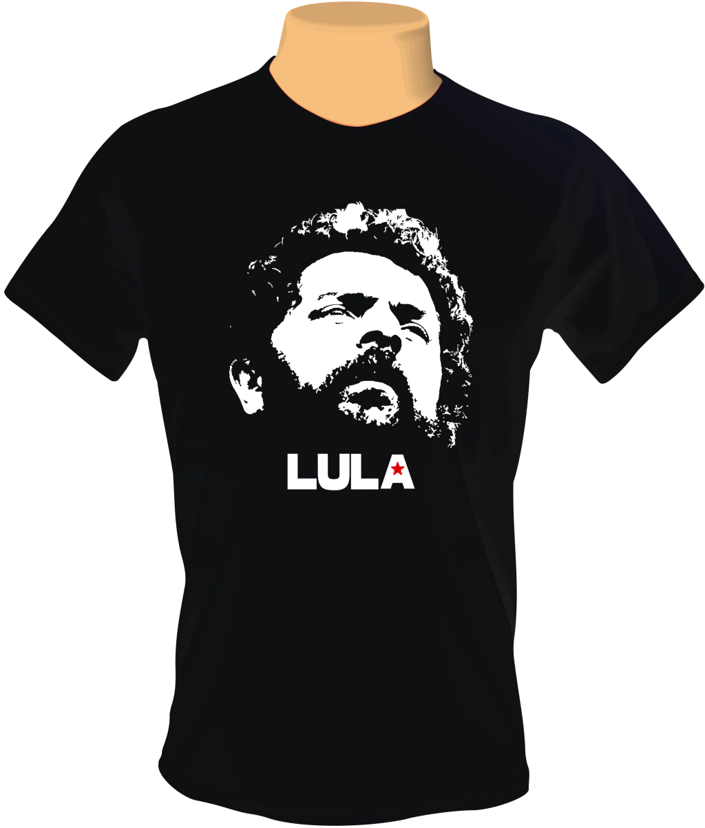 Camiseta Lula Resistência: Estampa Rosto Elevado