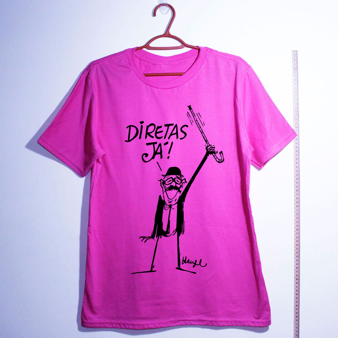 Camiseta de algodão Diretas Já
