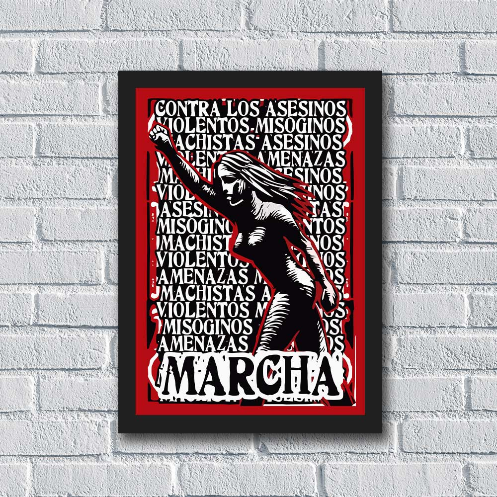 Quadro Feminismo Marcha!