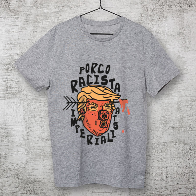 Camiseta infantil Donald Trump Porco Fascista