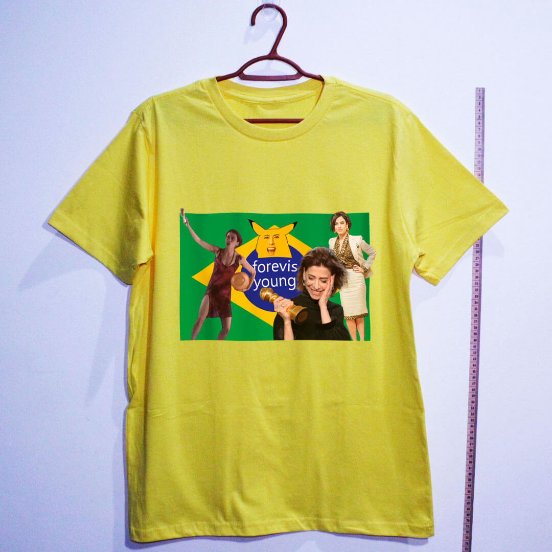 Camiseta de algodão Fernanda Torres