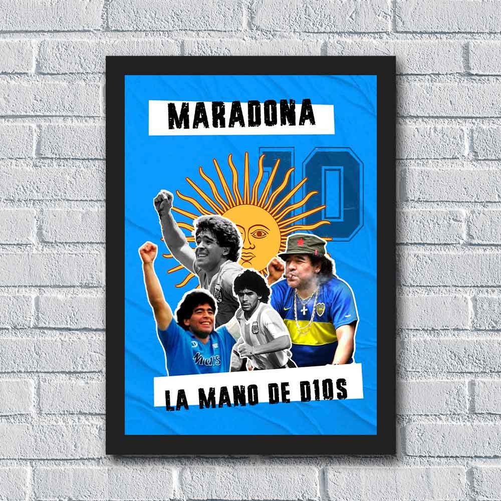 Quadro Maradona La Mano de Dios
