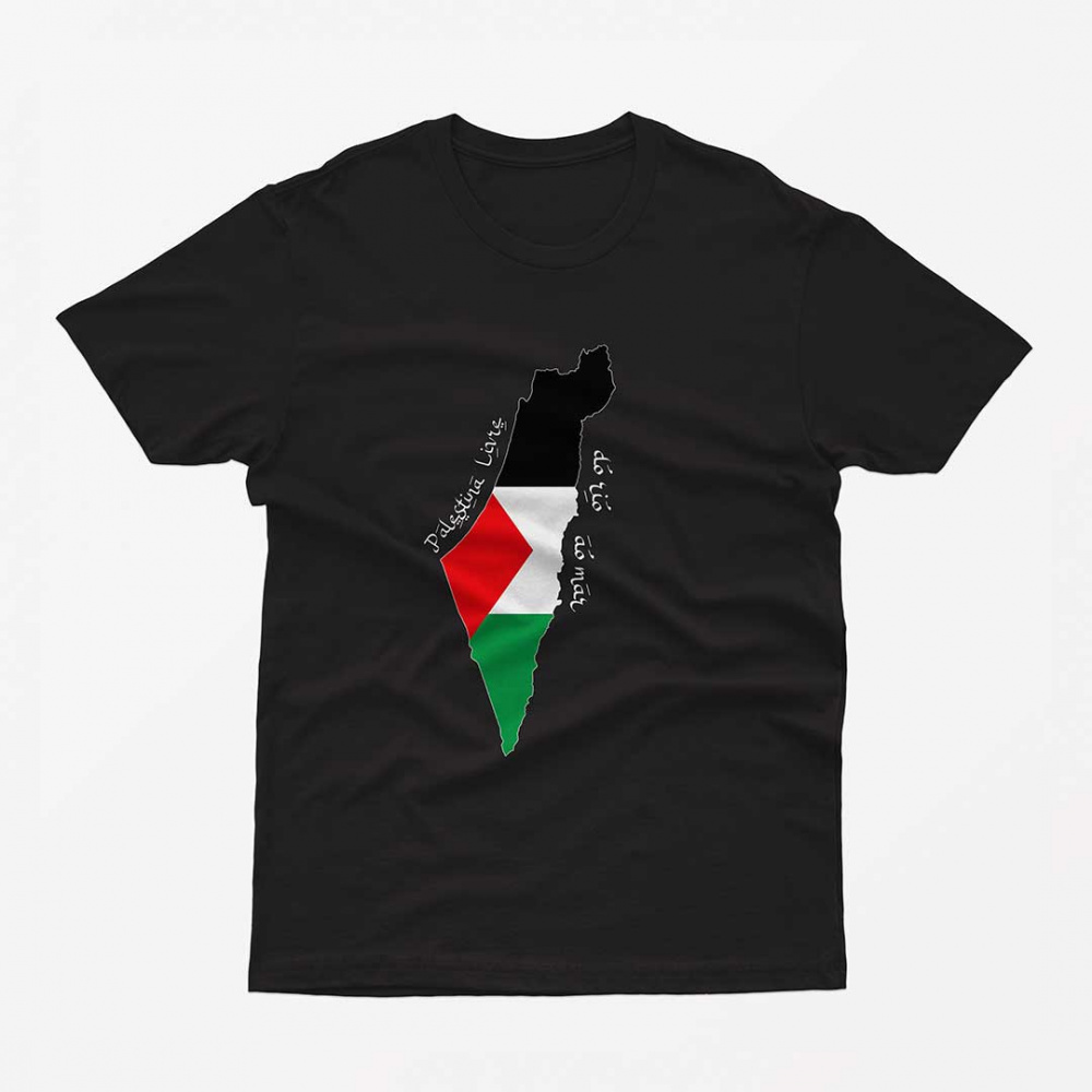 Camiseta Palestina Livre do rio ao mar