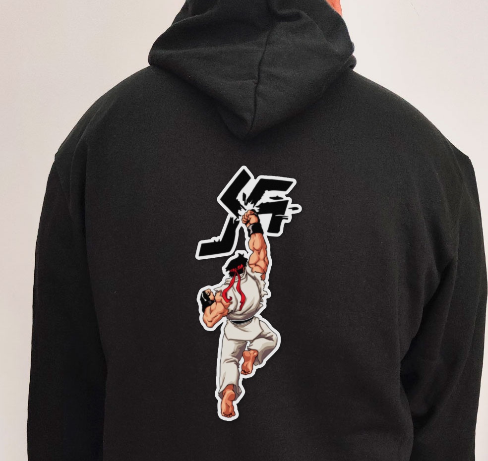 Moletom com capuz Shoryuken no fascismo