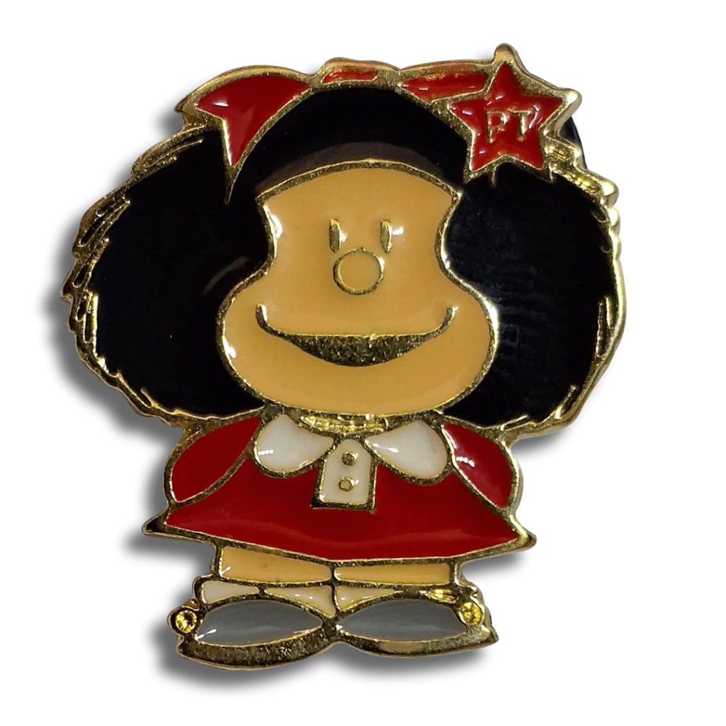 Pin Mafalda Militante: Ironia e Consciência