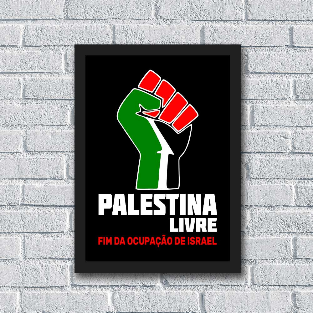 Quadro Palestina Livre de Israel Modelo 02