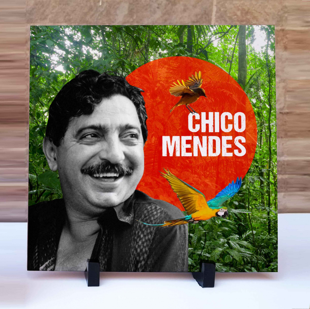 Azulejo Chico Mendes Ecologia