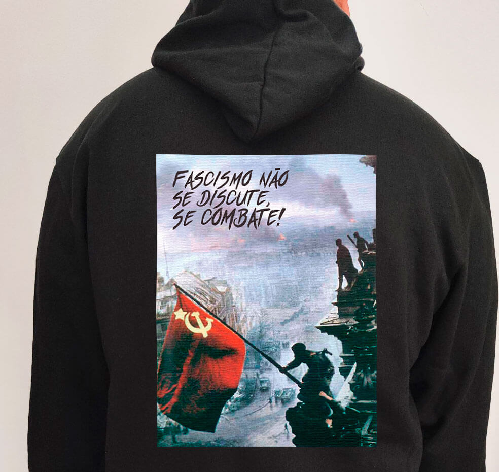 Moletom com capuz Fascismo não se debate