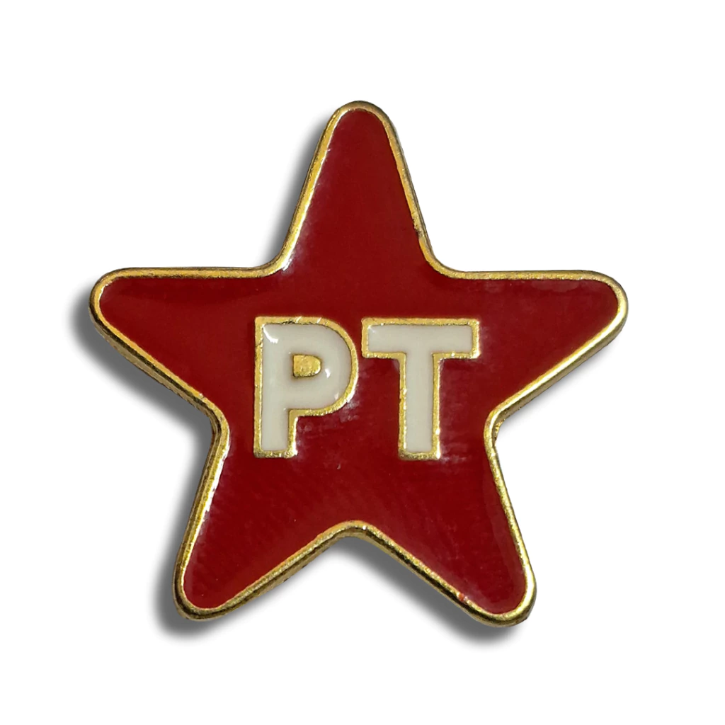 Pin Estrela Vermelha PT: Orgulho Militante