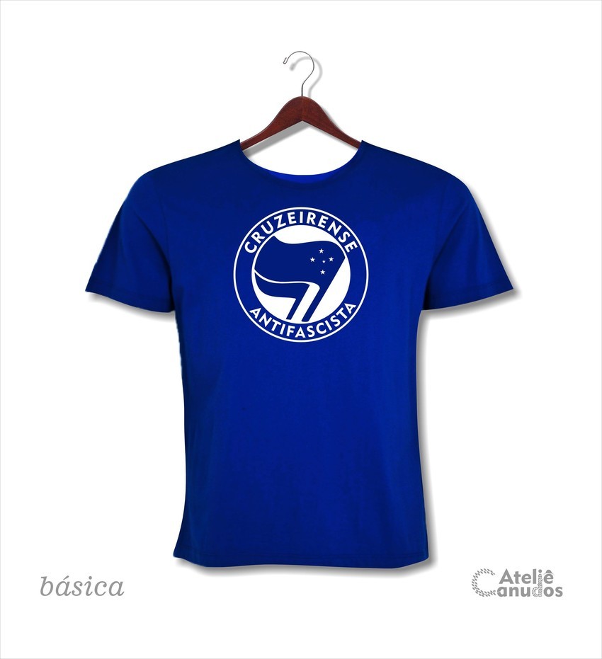 Camiseta Cruzeirense Antifascista: vários modelos