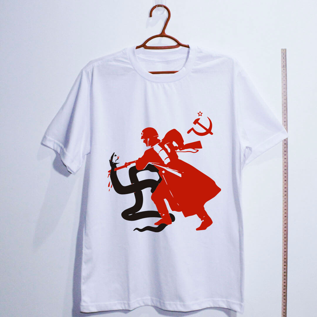 Camiseta estampada: Elimine a escória fascista, Dry Fit