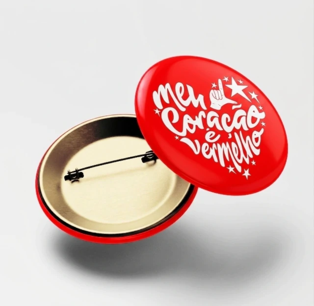 Botton Coração Vermelho