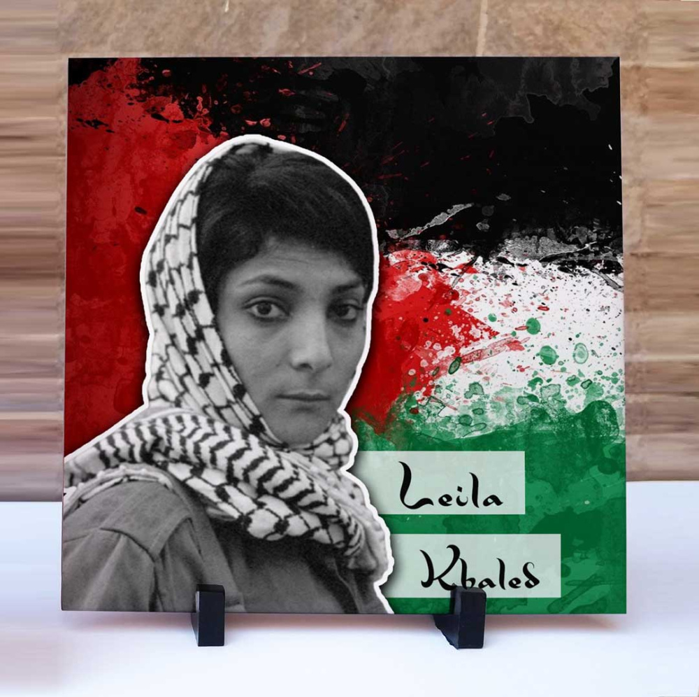 Azulejo Leila Khaled Palestina